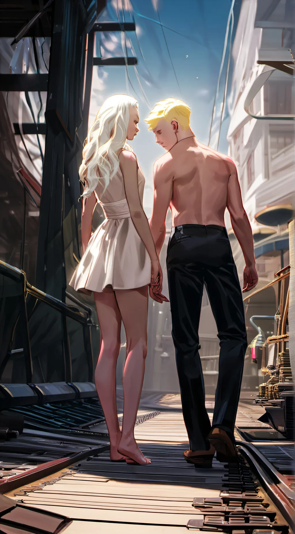 ai character: leona and jake background