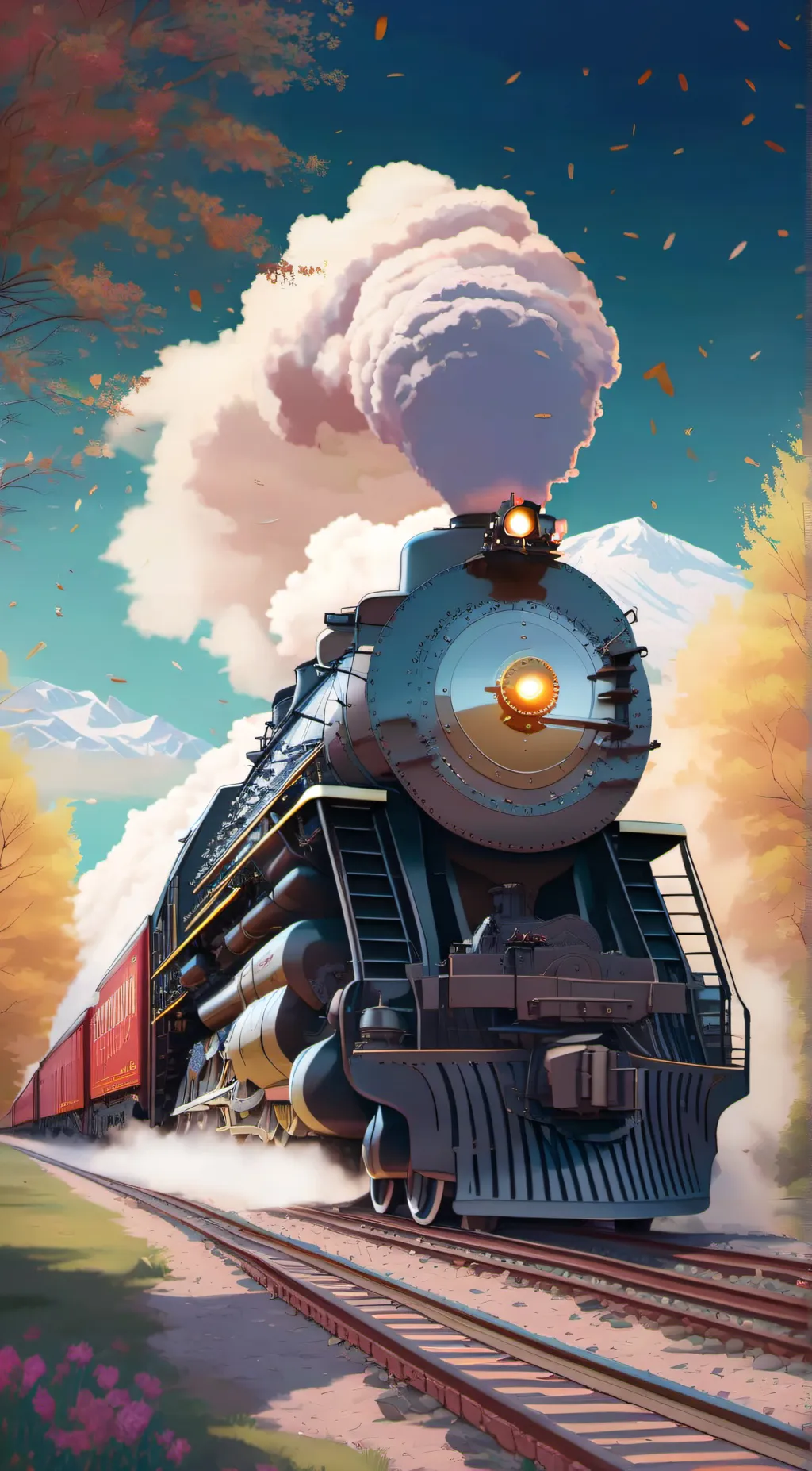 ai character: Union Pacific 4041 background