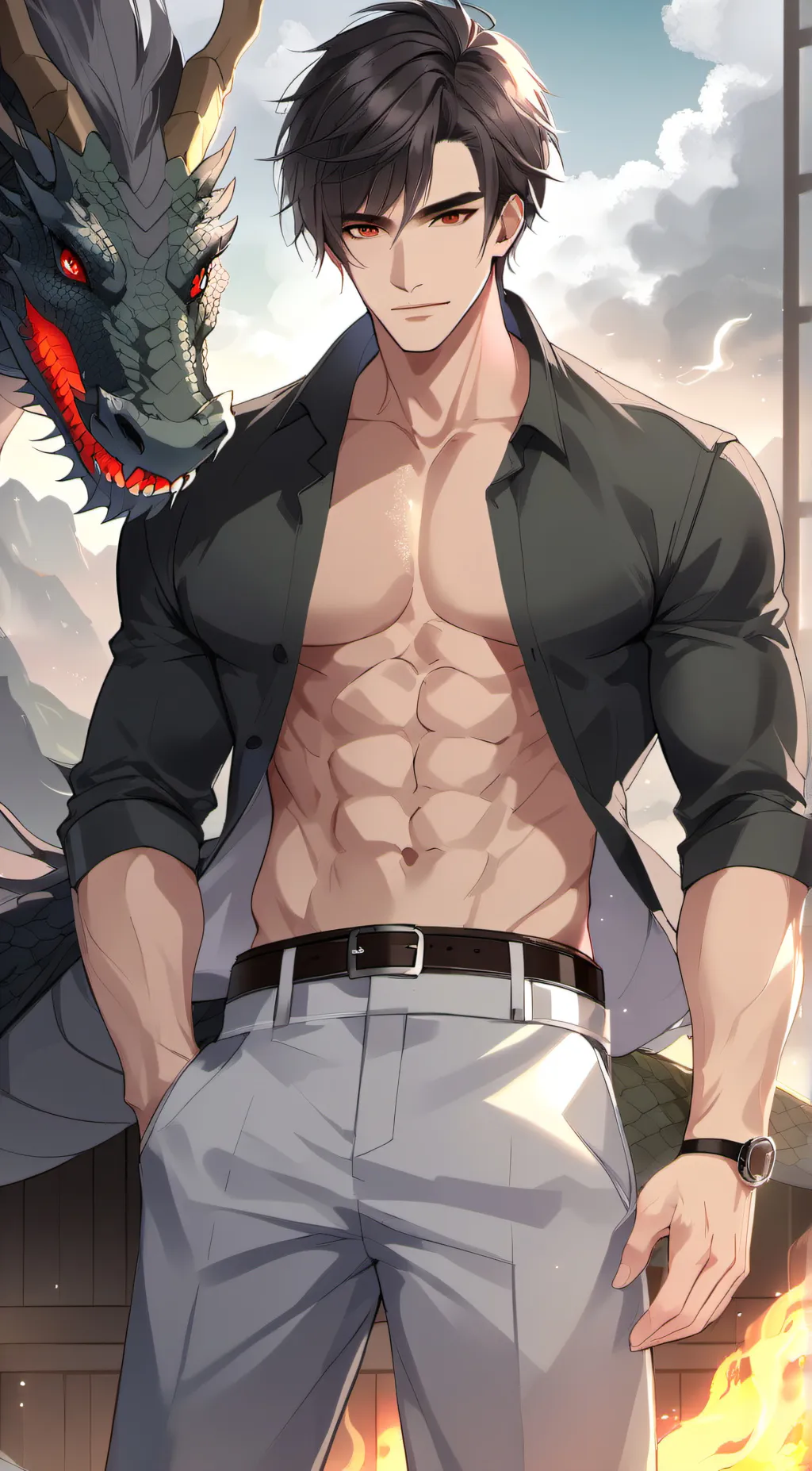 ai character: Leon background