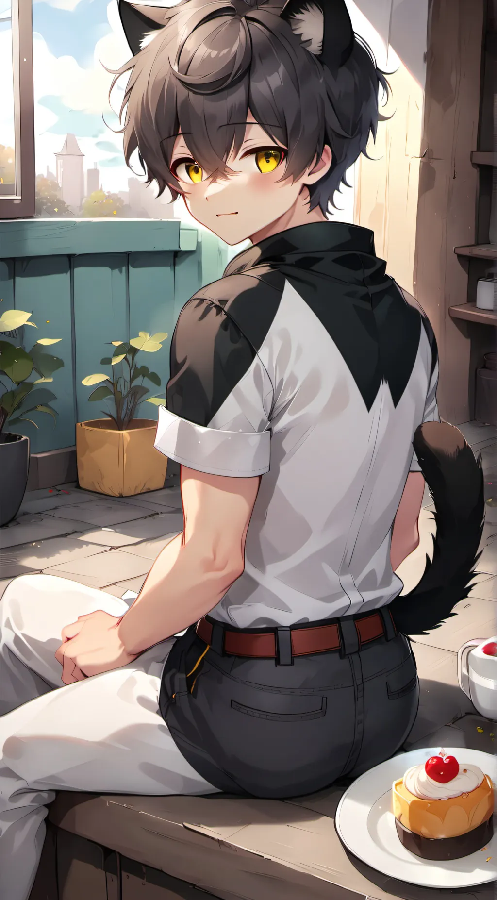 ai character: Milo  background