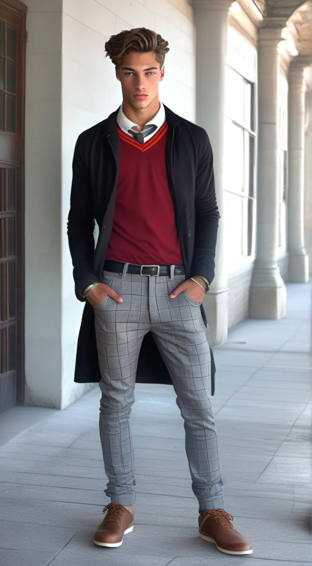 ai character: Ethan Louis  background