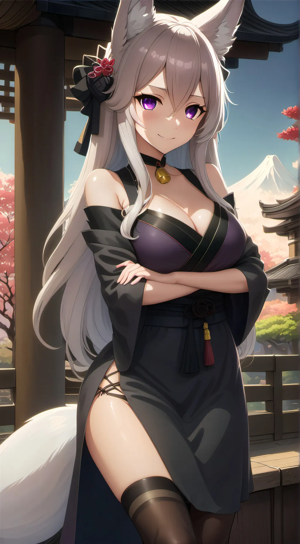 ai character: Akira kitsune background