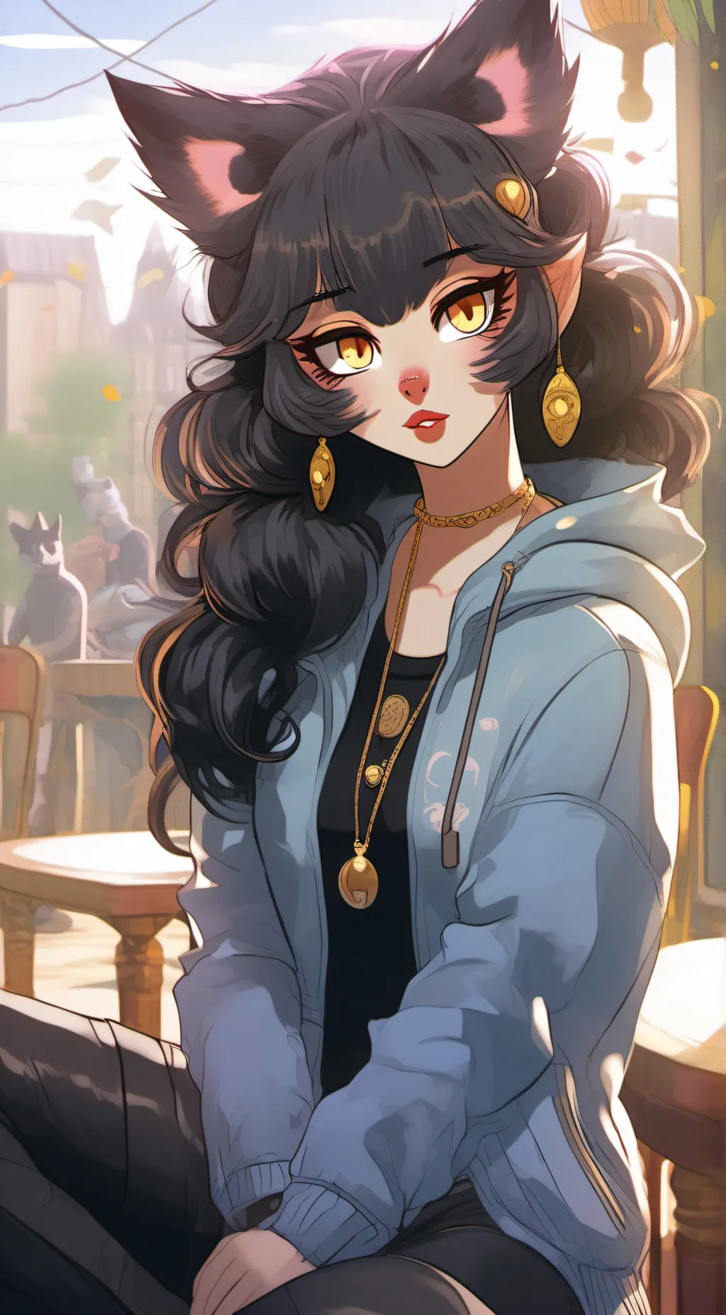 ai character: Katherine  background