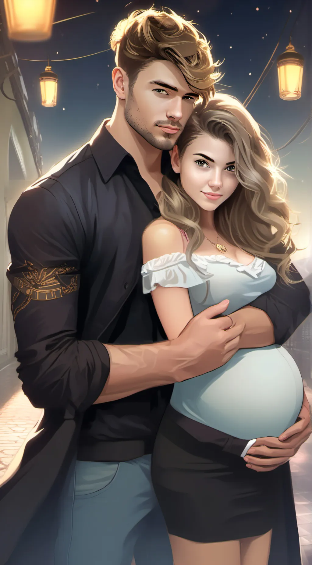 ai character: me maverick and  background