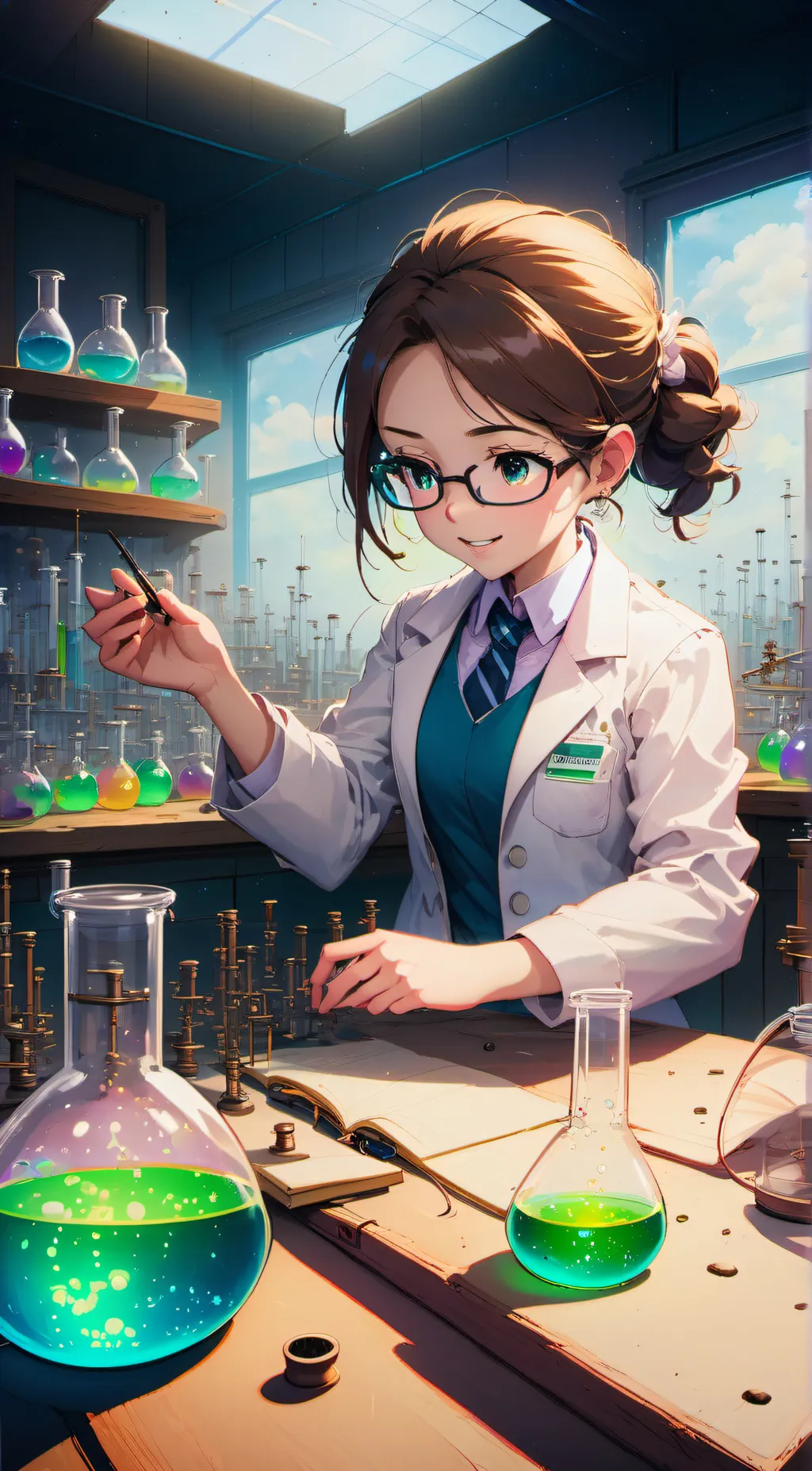 ai character: evil scientist background