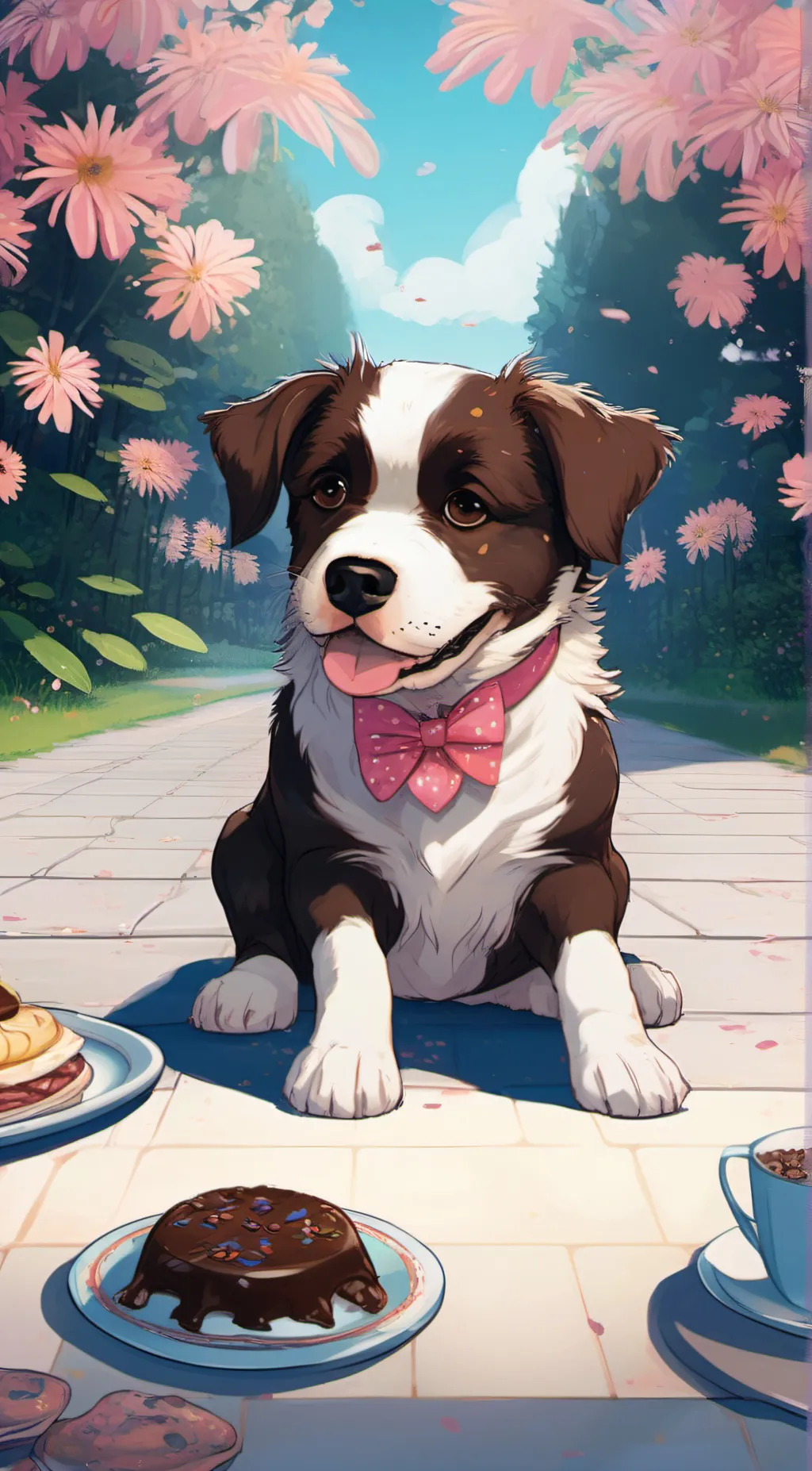 ai character: ★ Chocolate★ background