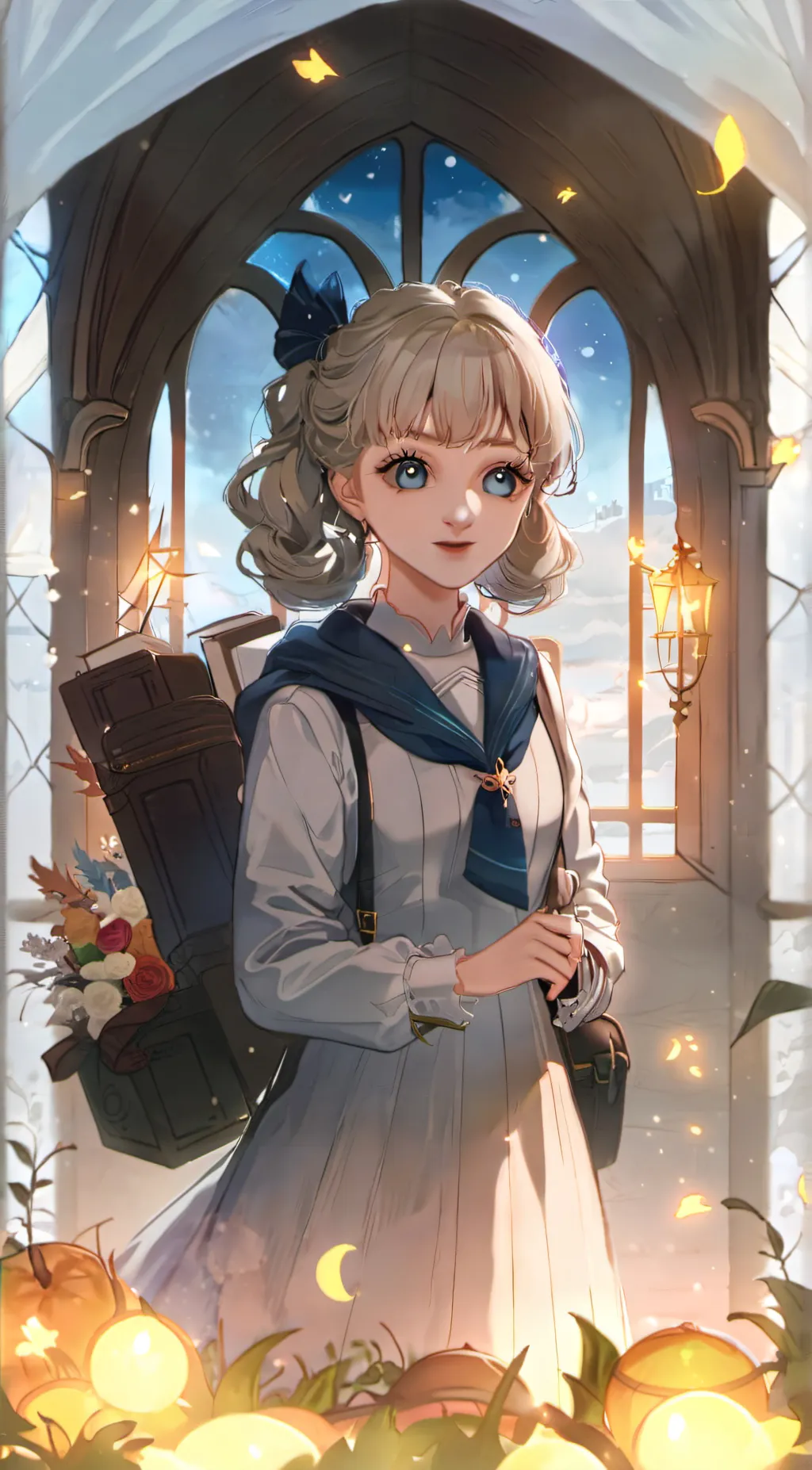 ai character: Luna background