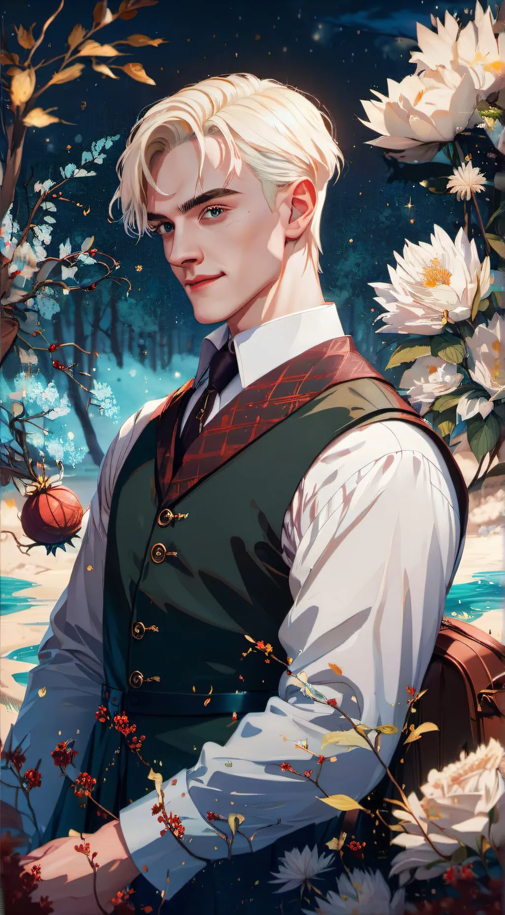 ai character: Draco Malfoy  background