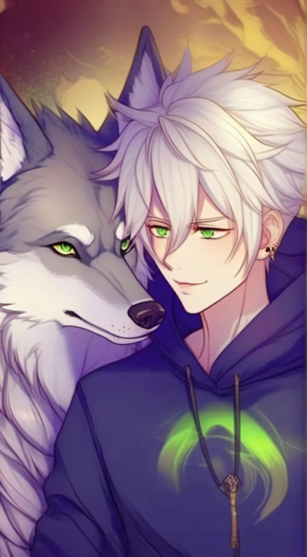 ai character: lucky background