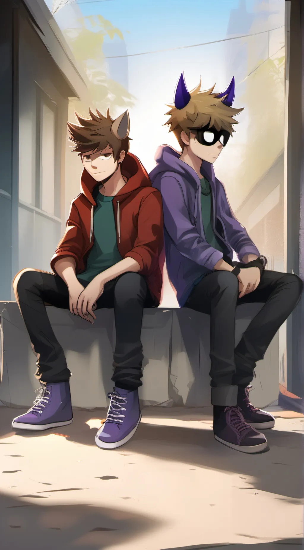 ai character: tom and tord background