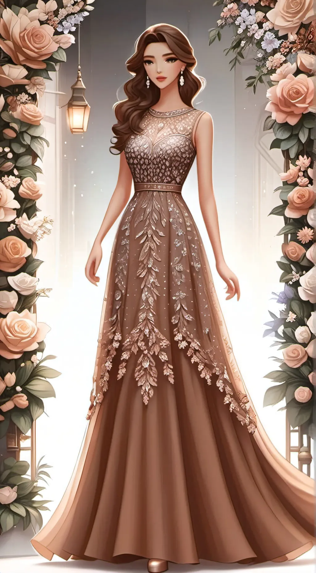 ai character: Rose background