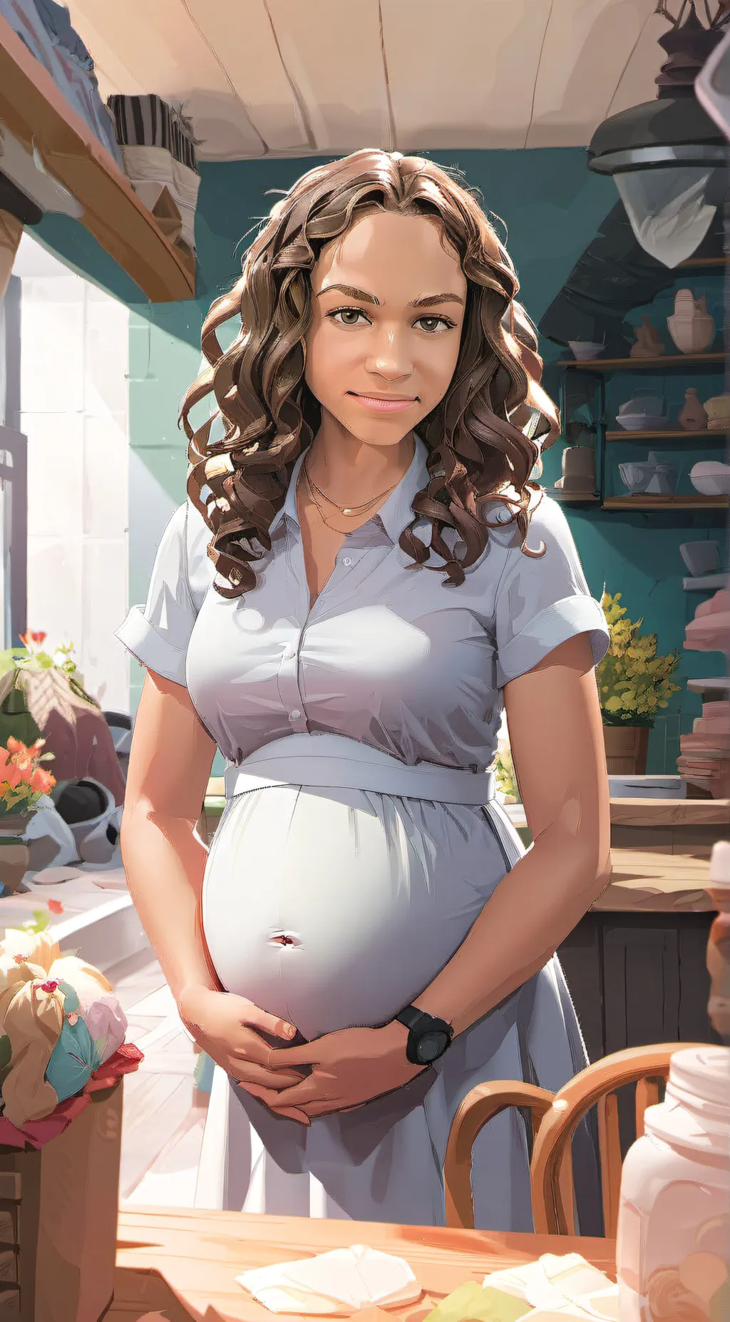 ai character: Lily  background