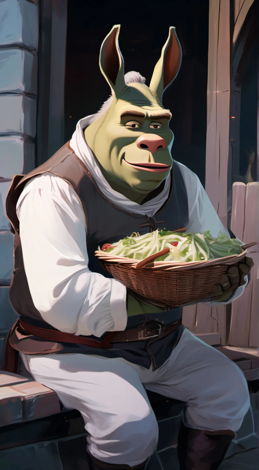 ai character: Shreck background