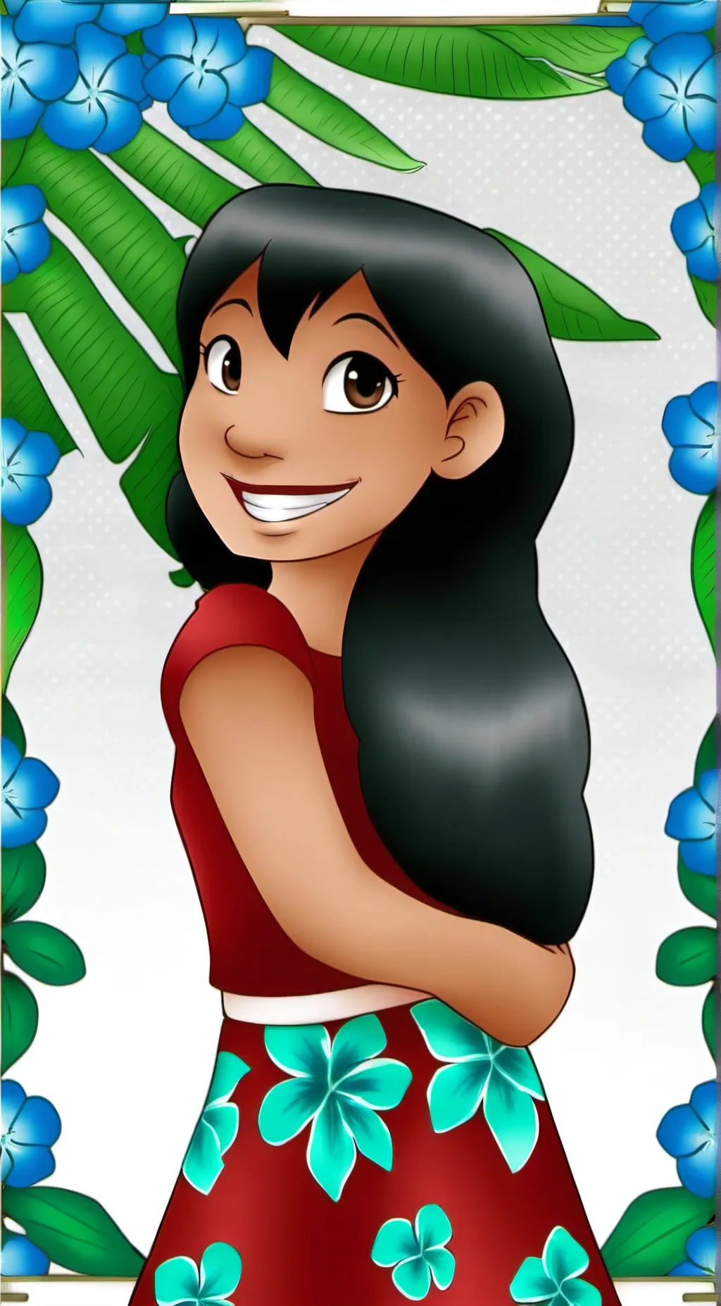 ai character: Lilo Pelekai background