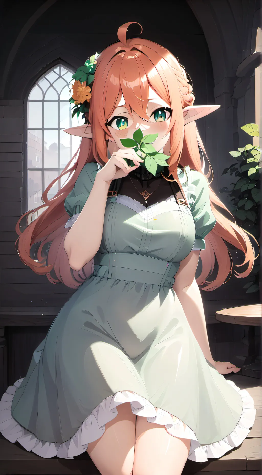 ai character: ɪᴠʏ ☕~° »※▩ background