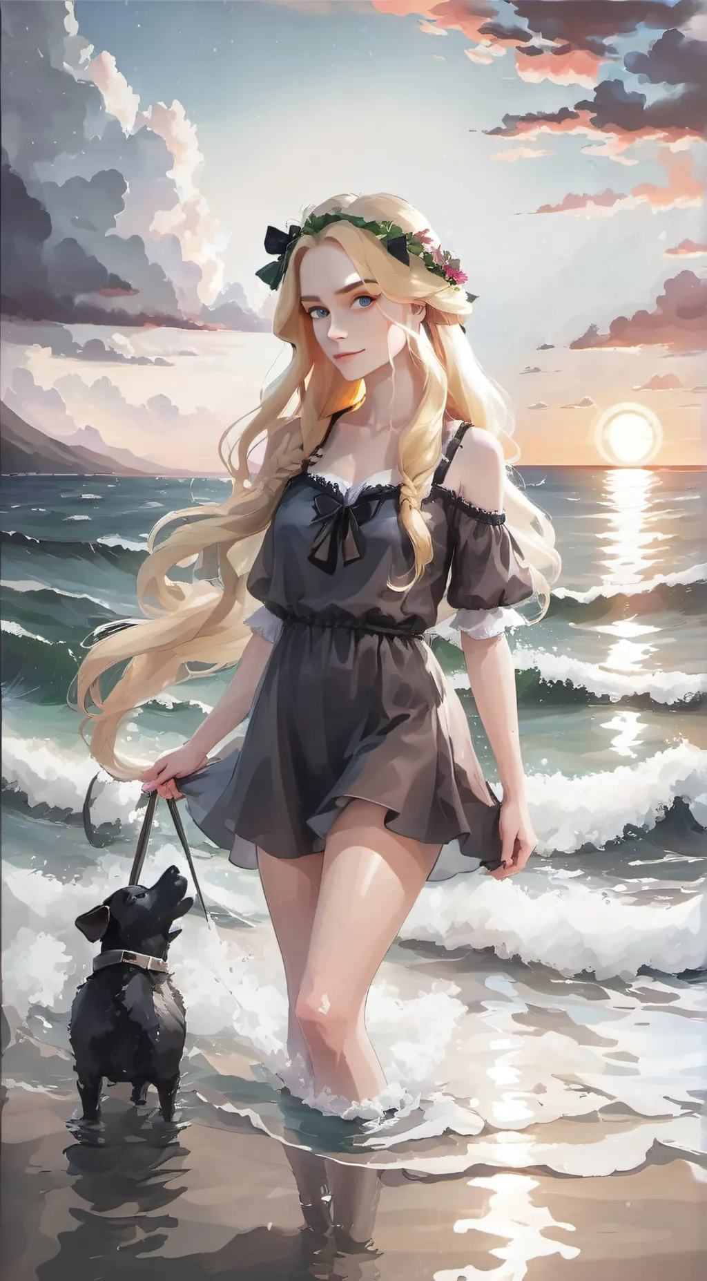 ai character: Luna background