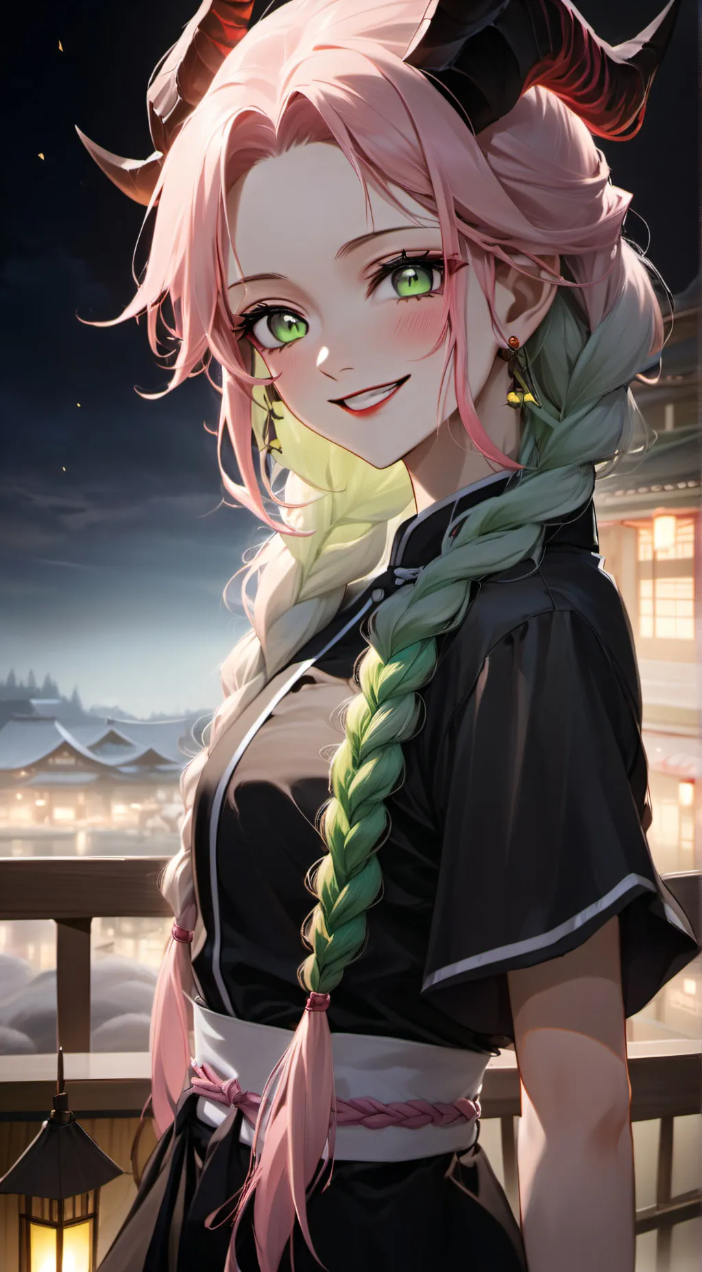 ai character: Demon Mitsuri background