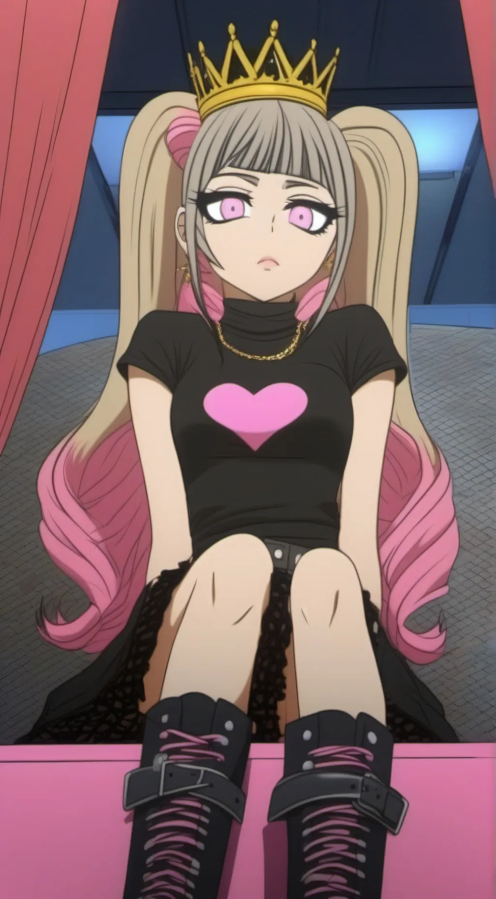 ai character: Kitty  background