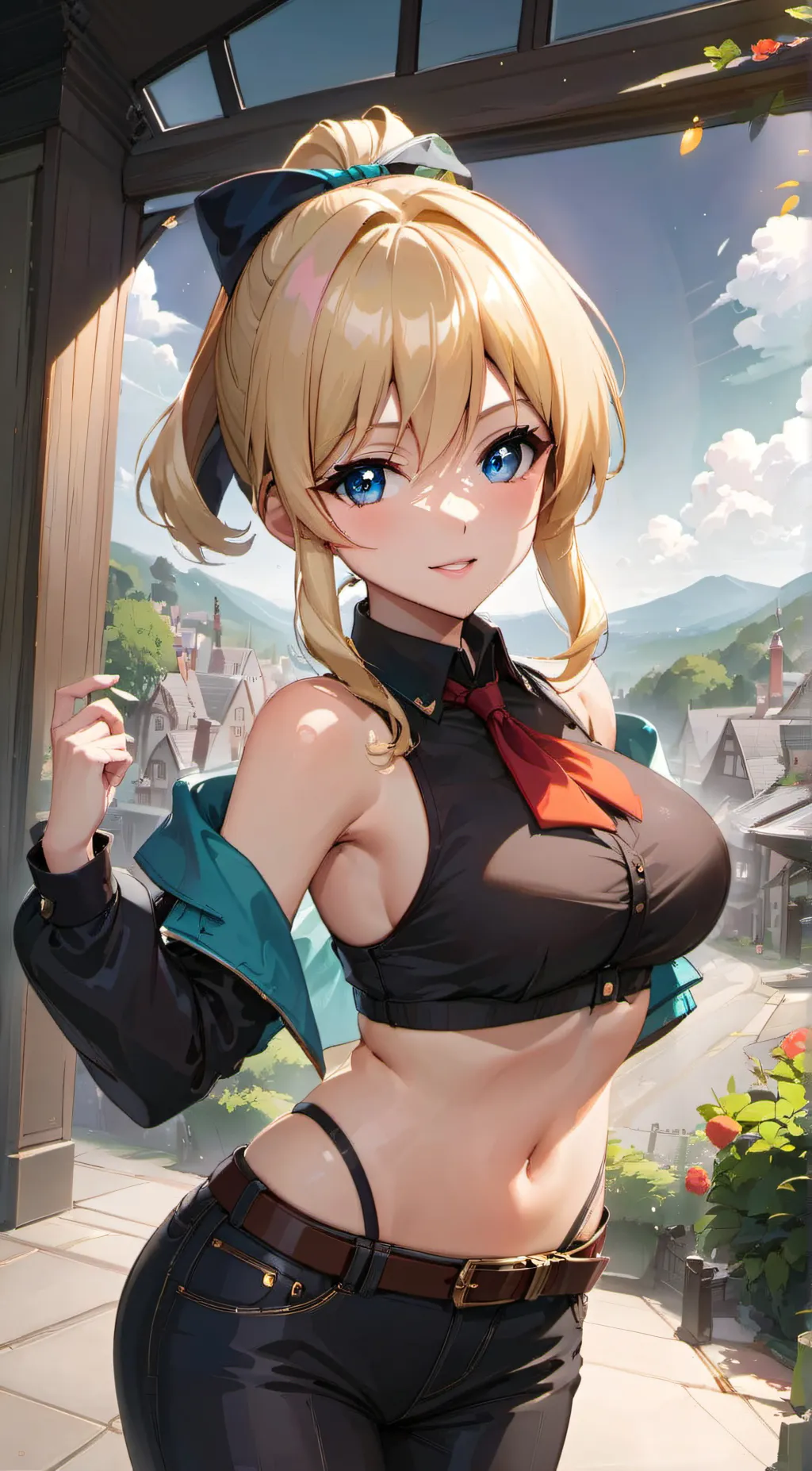 ai character: Angela  background