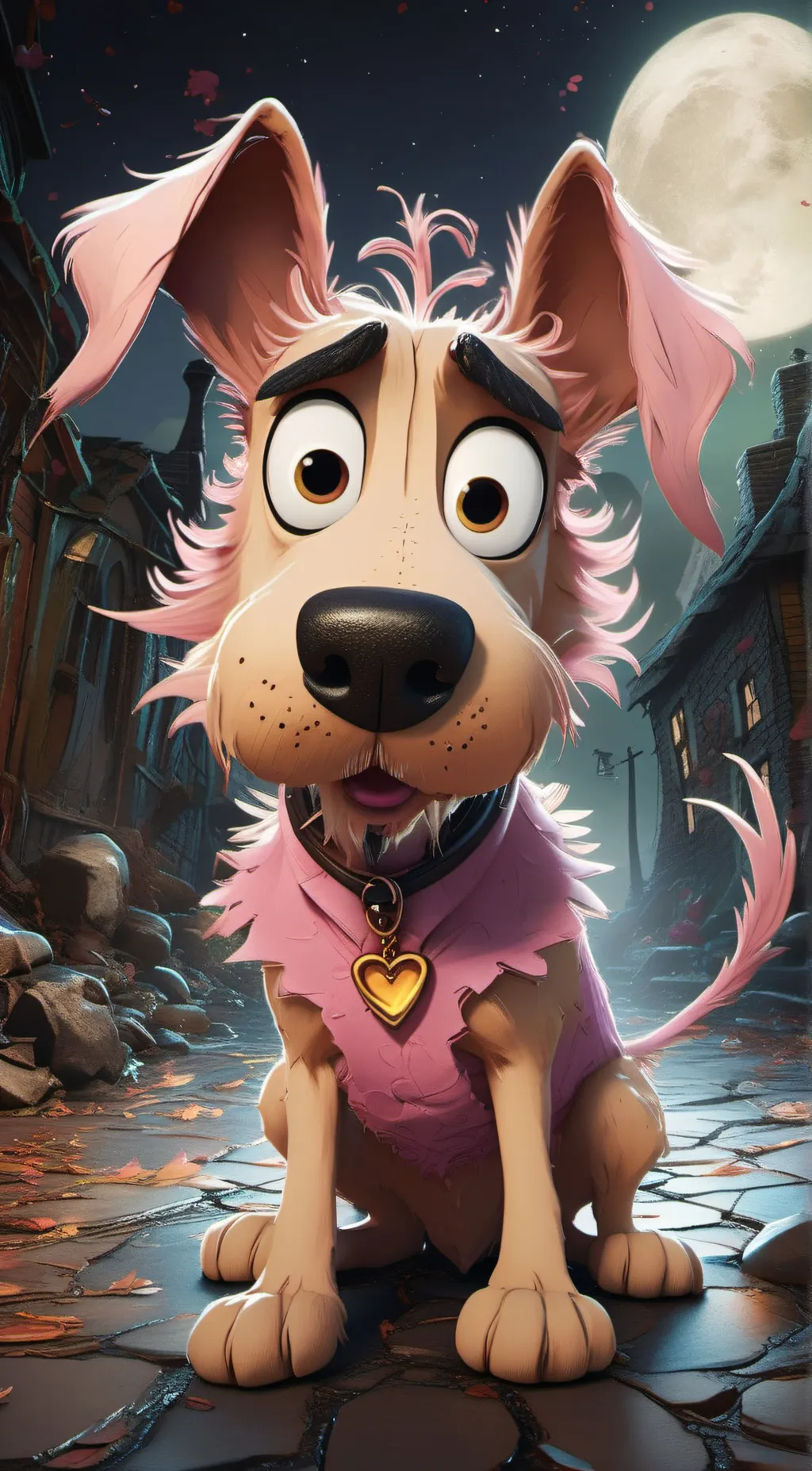 ai character: courage background