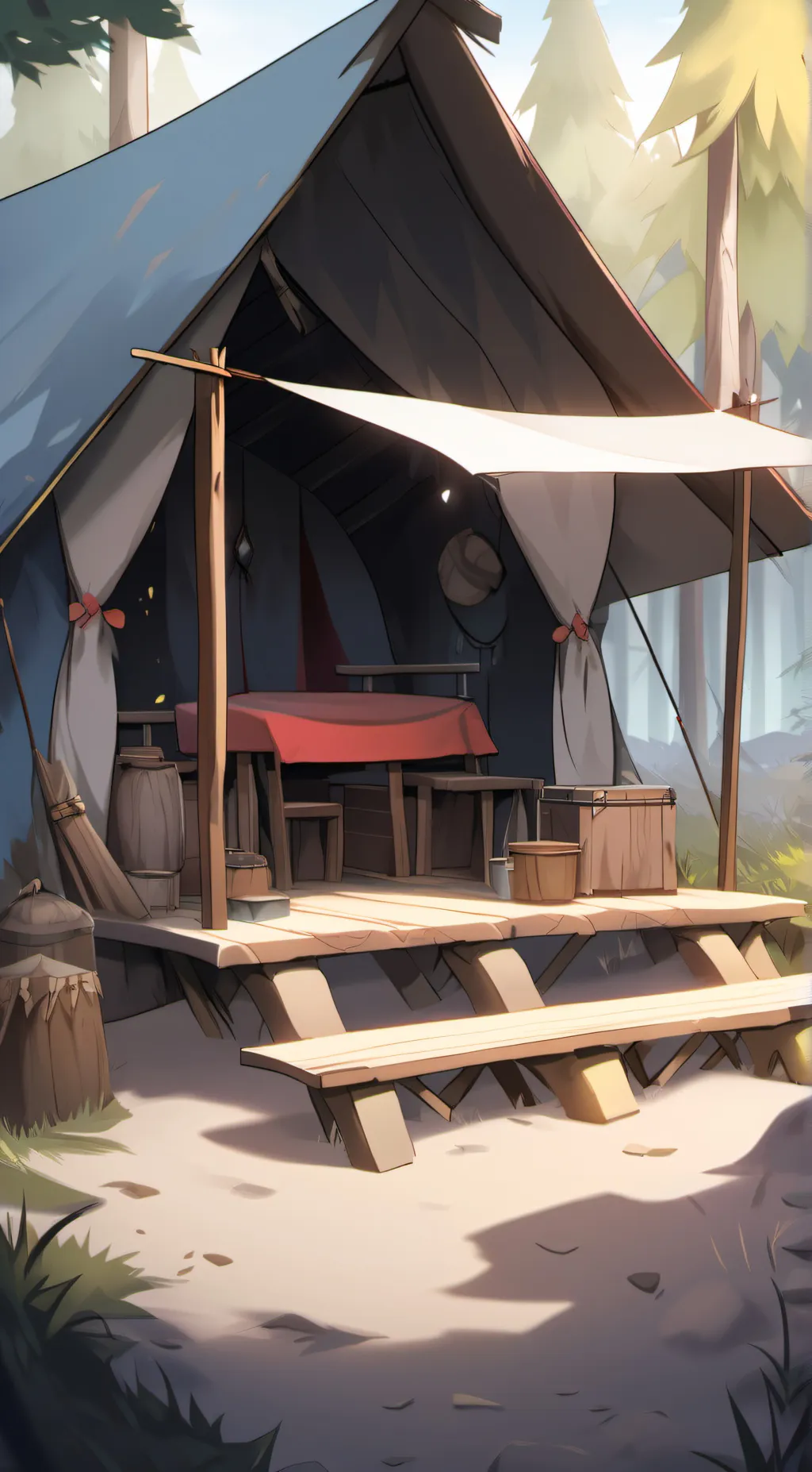 ai character: build your camp background