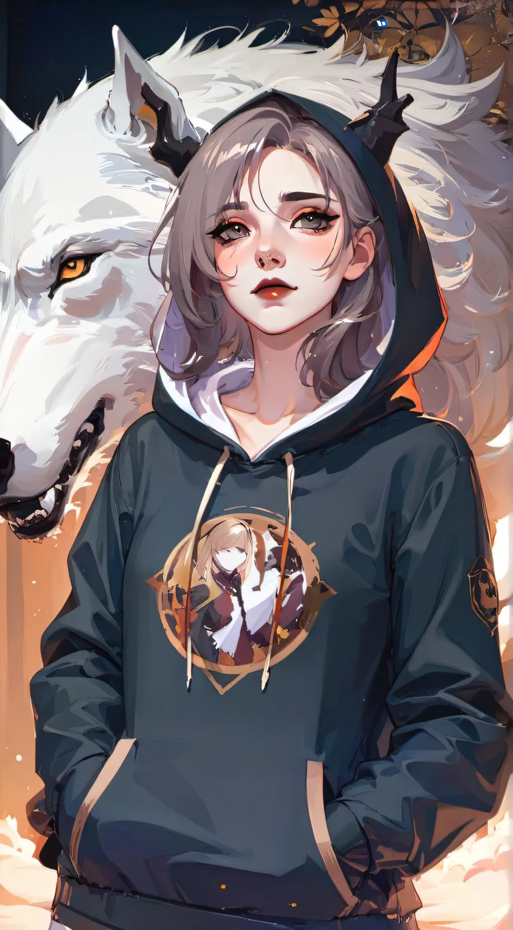 ai character: Akane  background