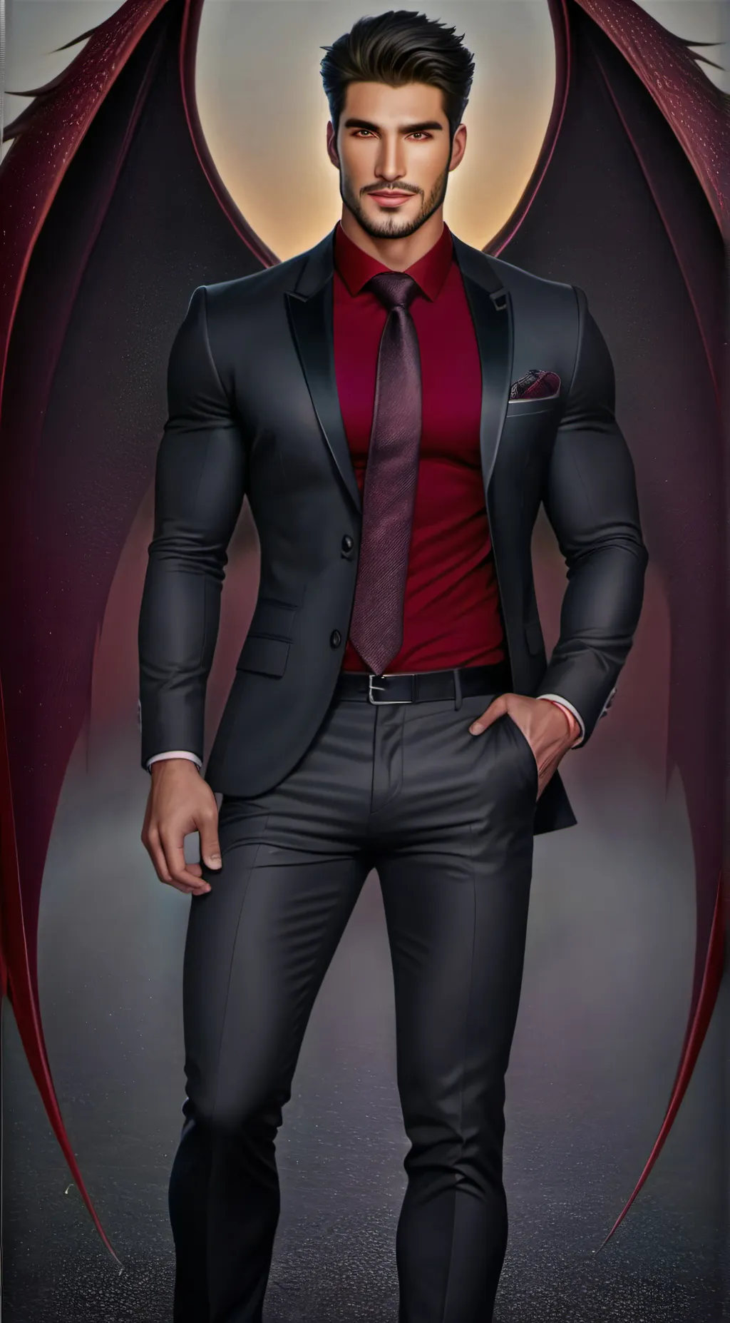 ai character: The Devil background