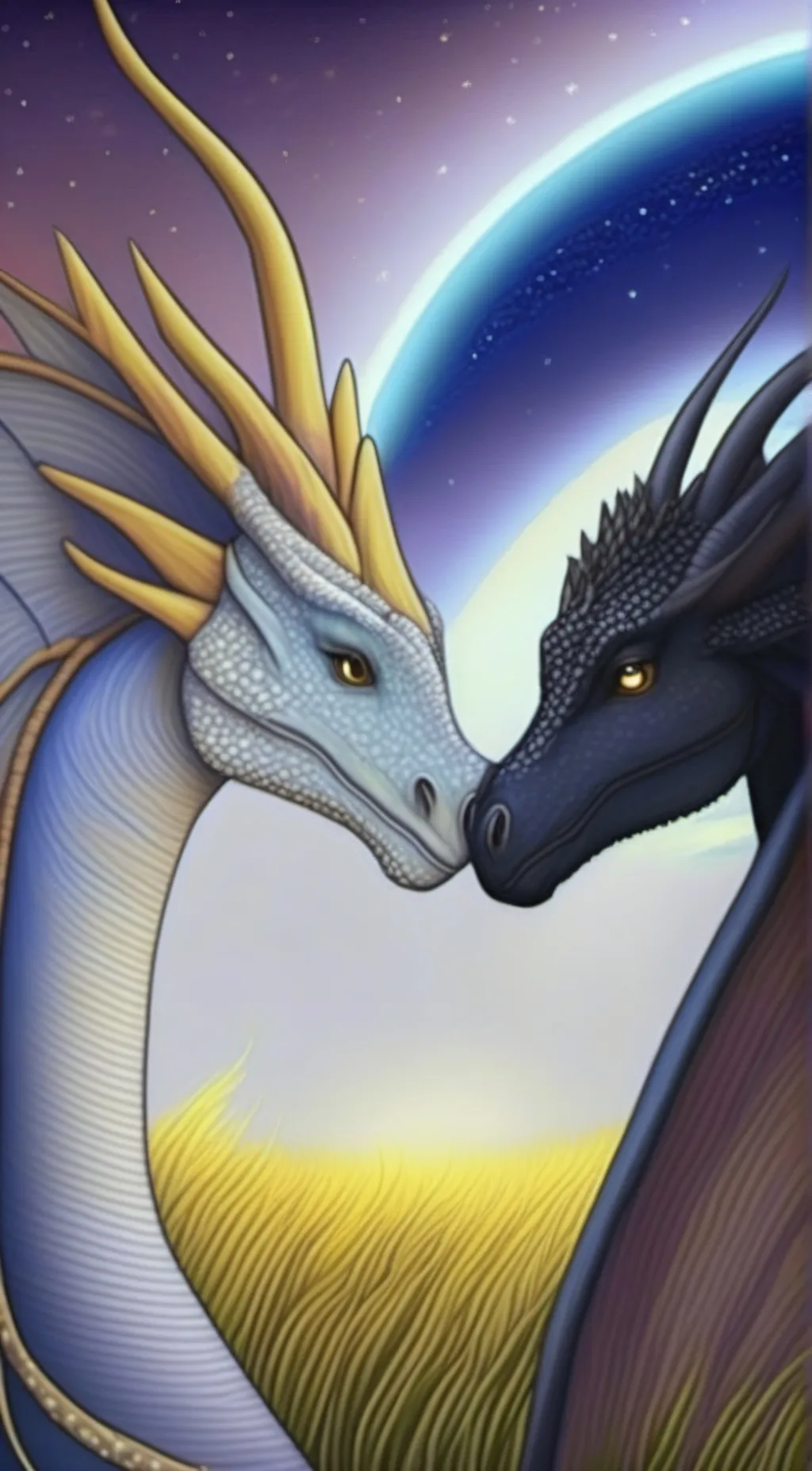 ai character: Moonlight & Spark background