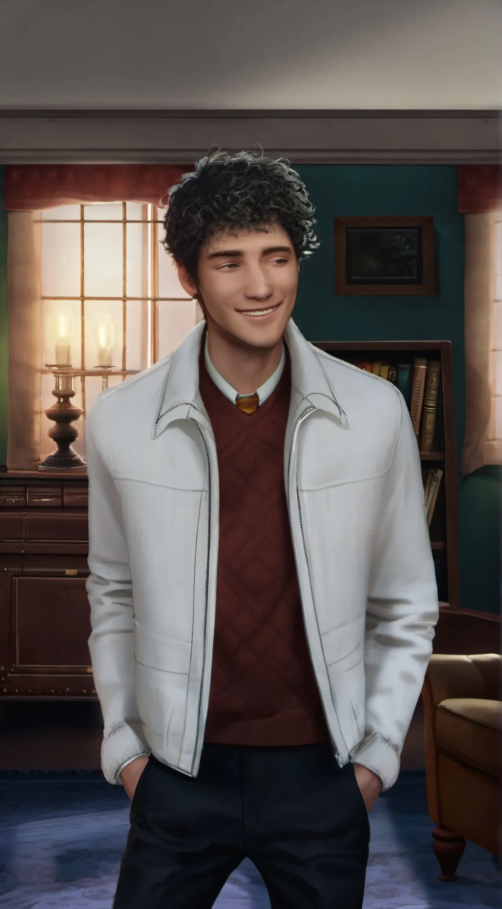 ai character: Dennis  background