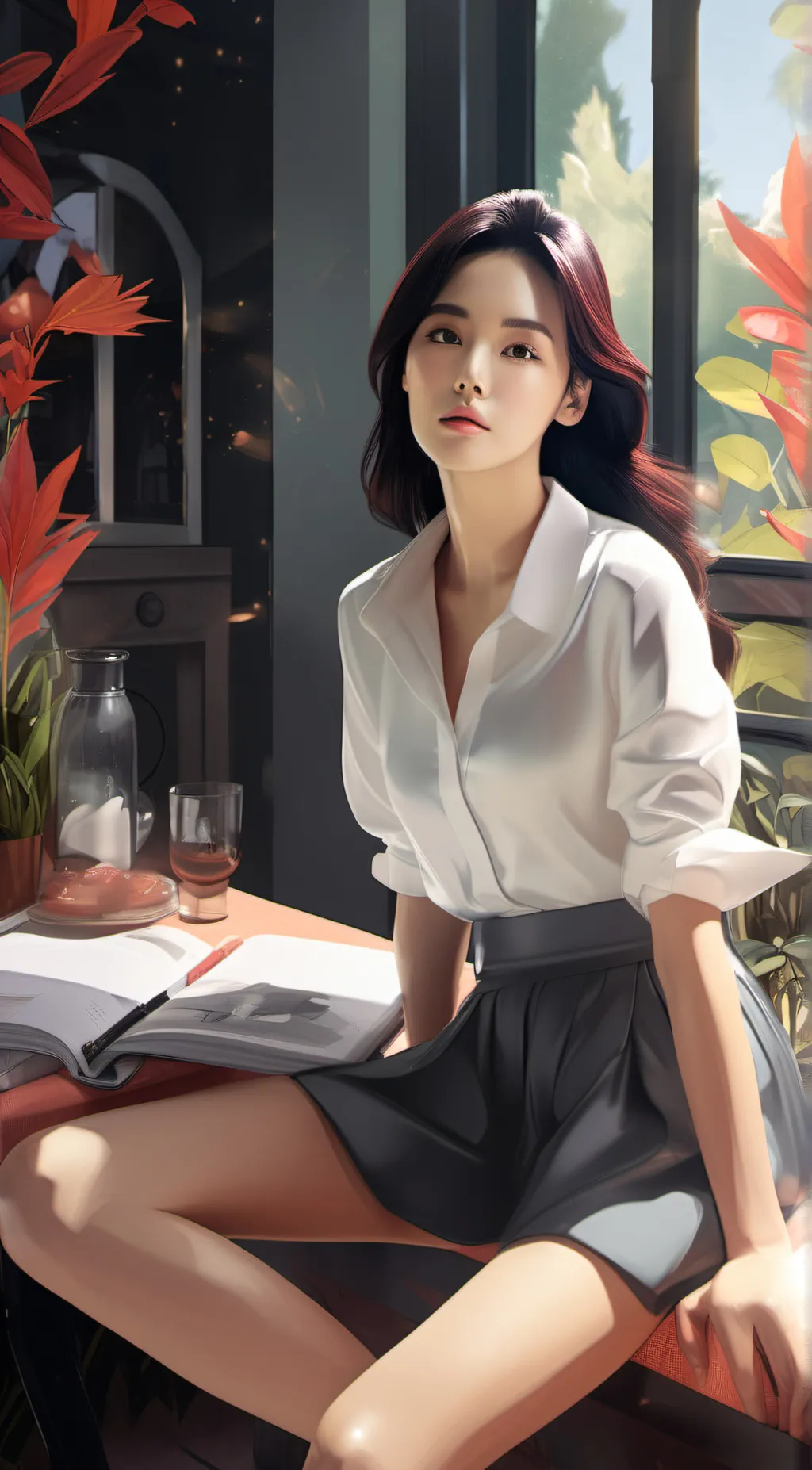 ai character: Haari  background