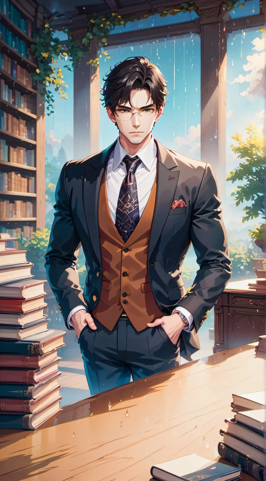 ai character: livin background