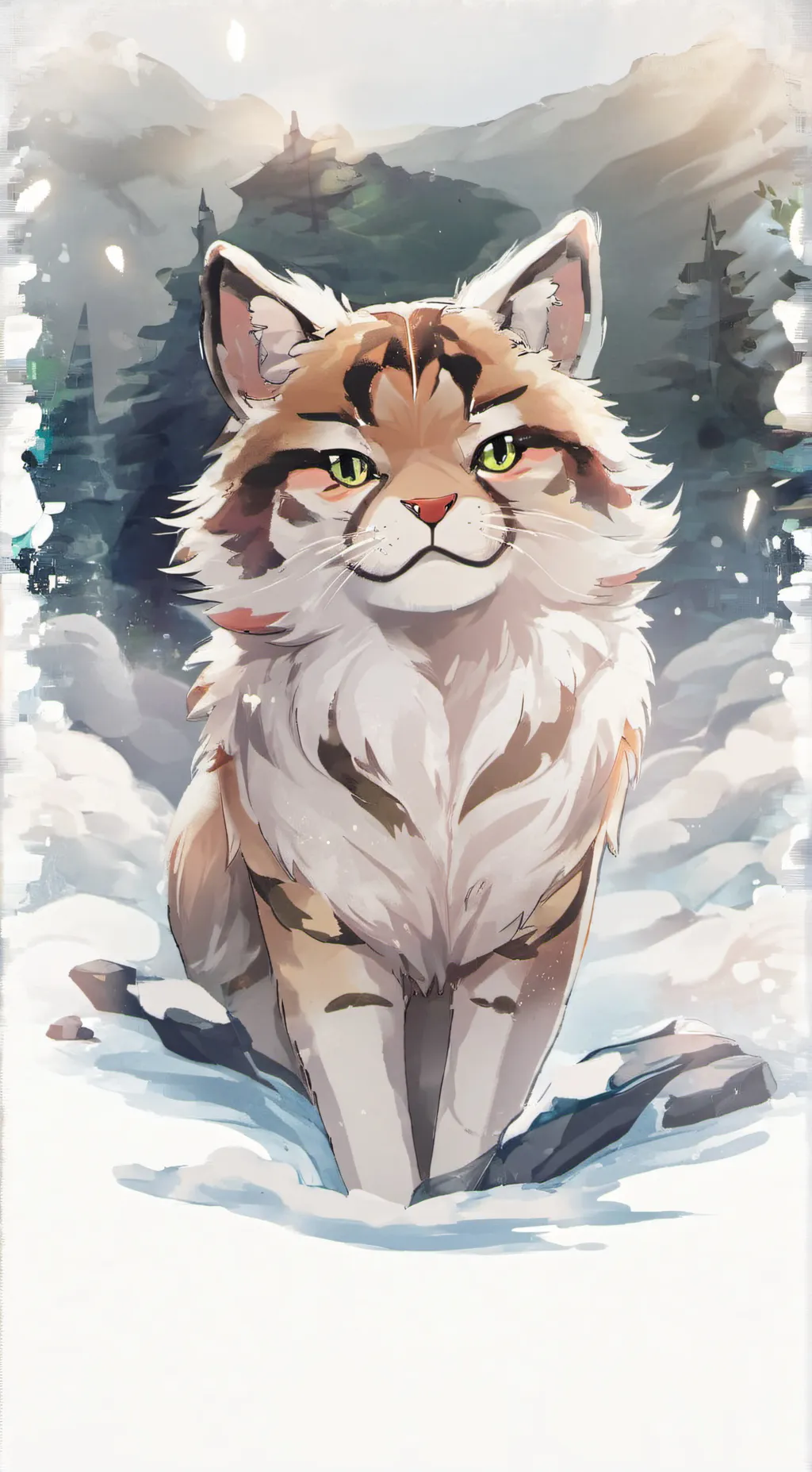 ai character: lost kitten background