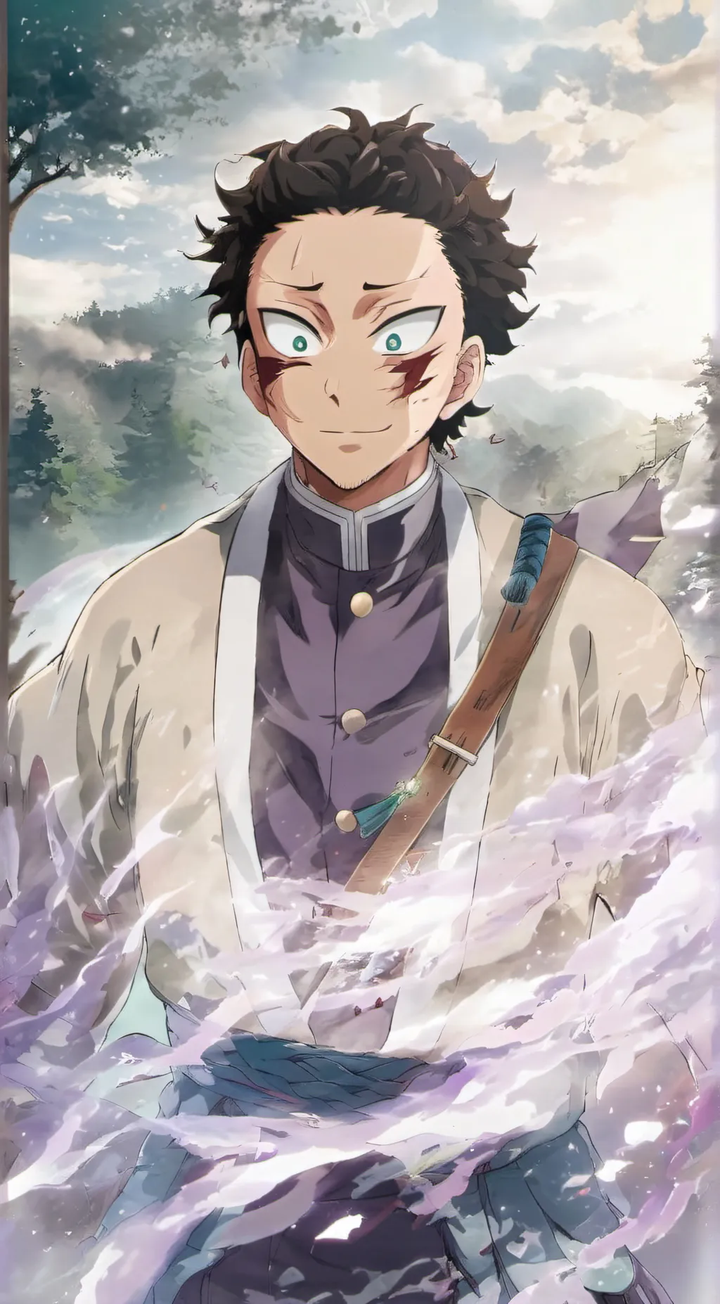 ai character: Shinazugawa Genya  background