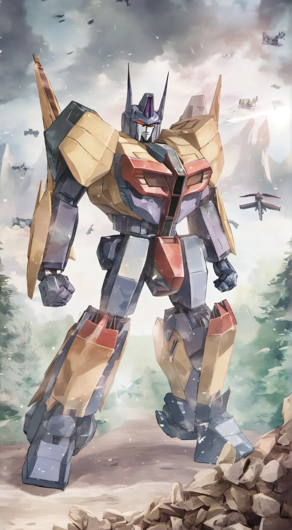 ai character: Predaking background