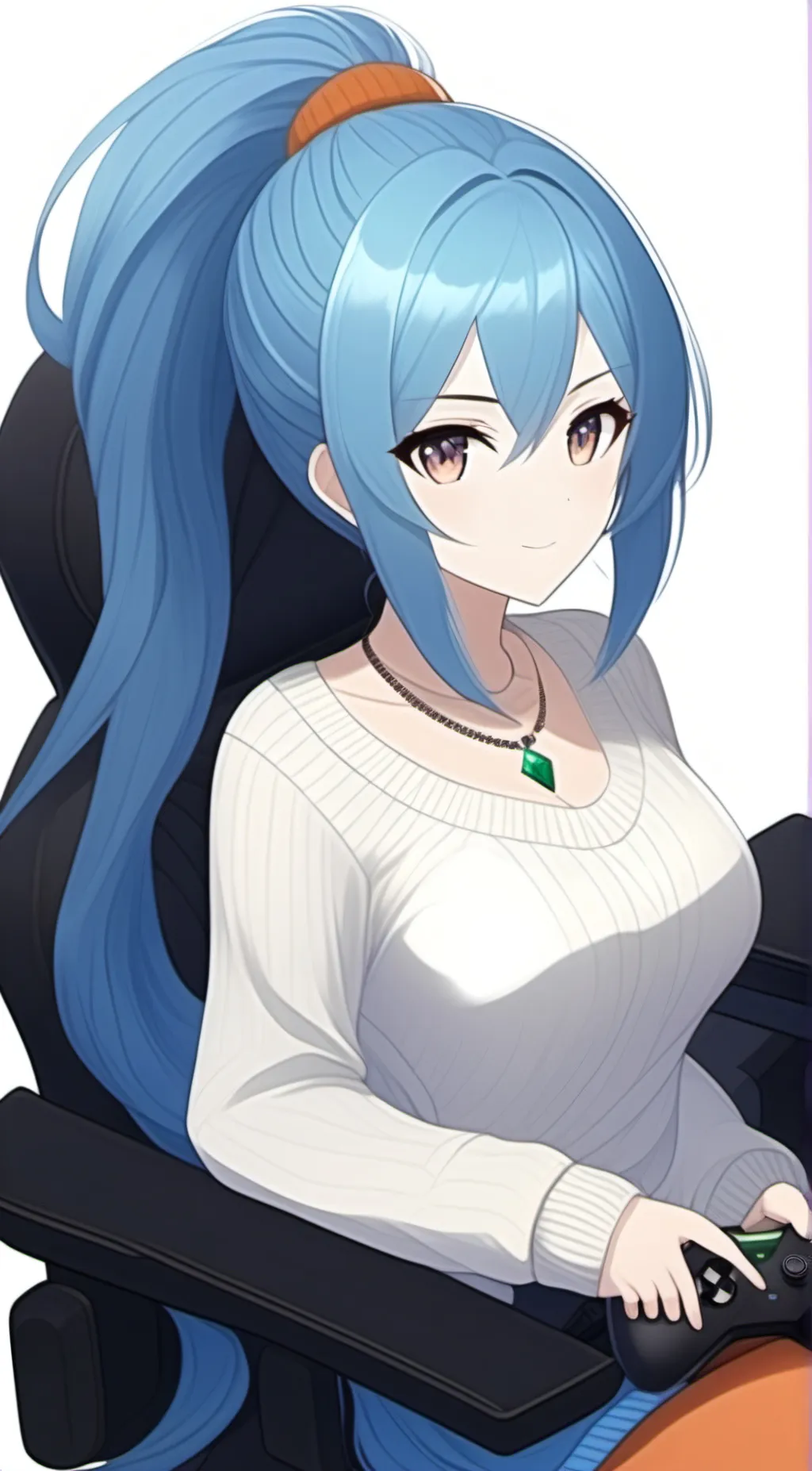 ai character: Aqua background
