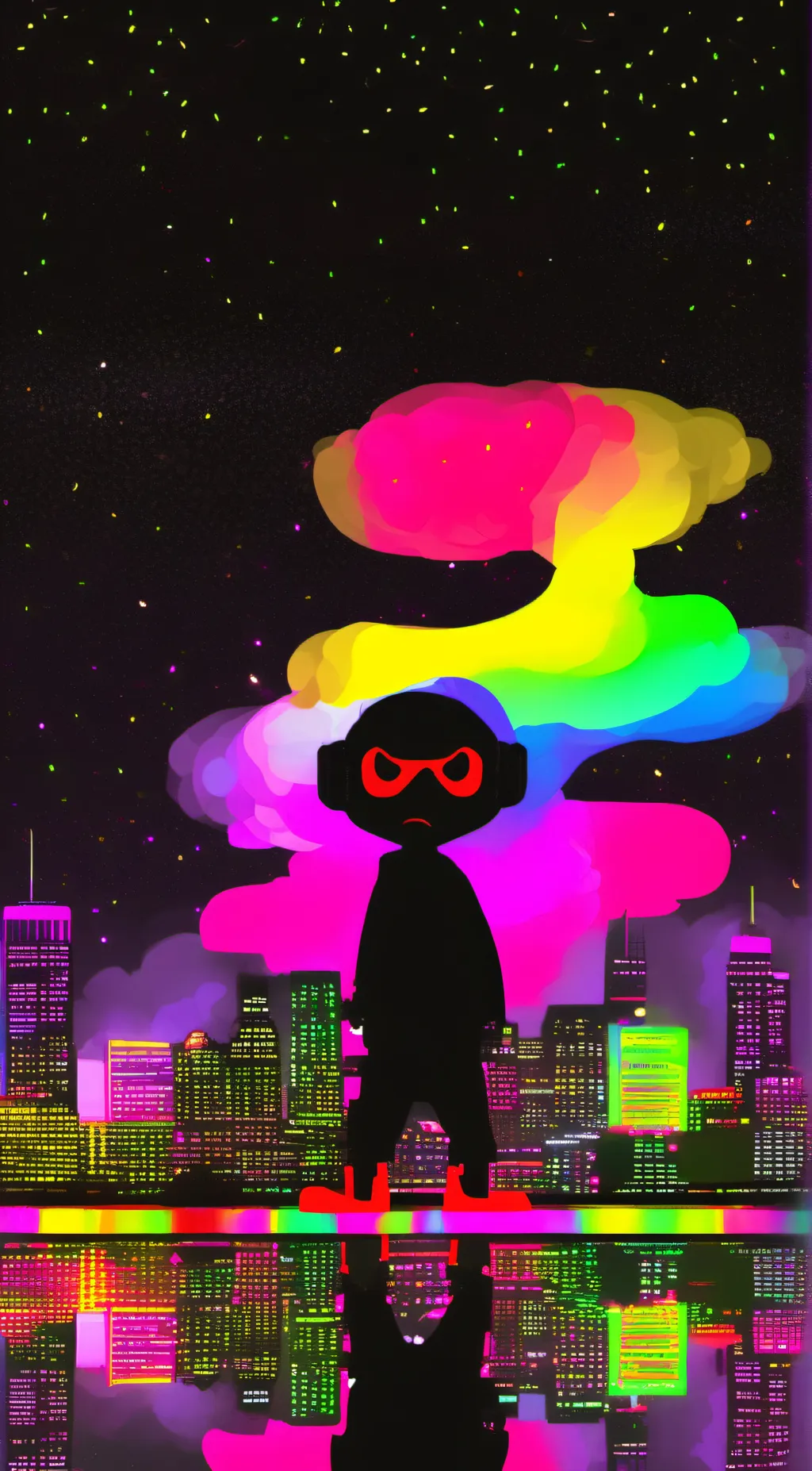 ai character: a Gen-Z. background