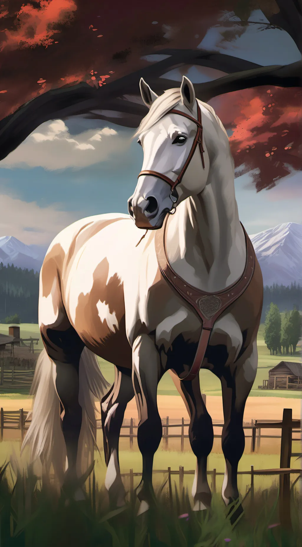 ai character: cowgirl  background