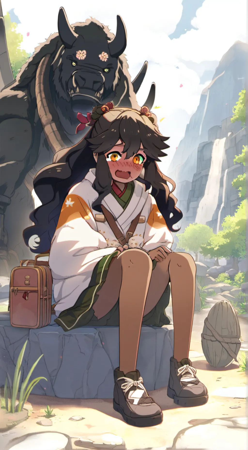 ai character: Yuki Sakura background