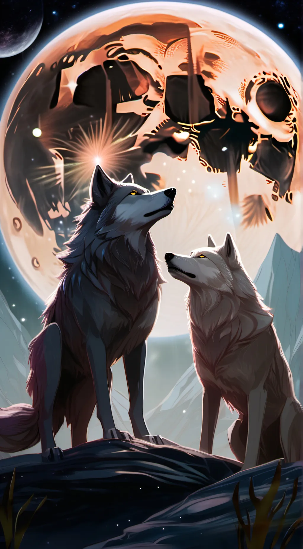 ai character: wolf pack background