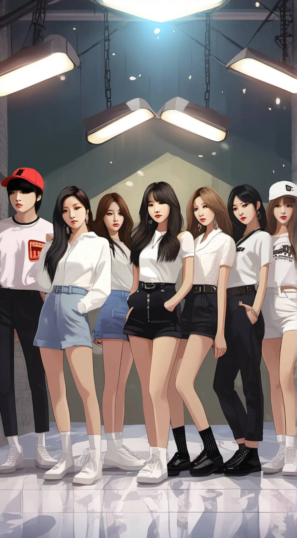 ai character: Sunset girls (SG) background