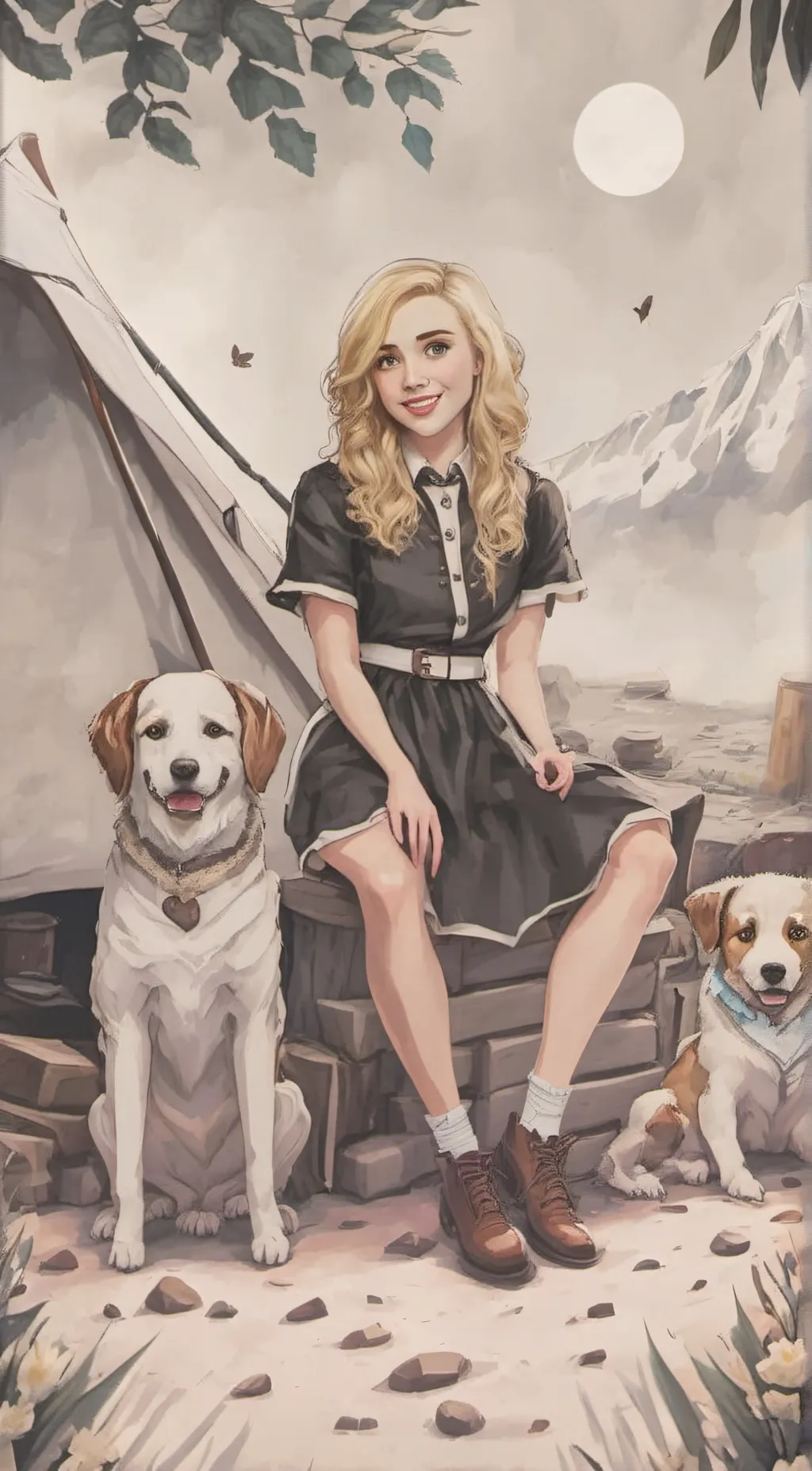 ai character: Emma Ross  background