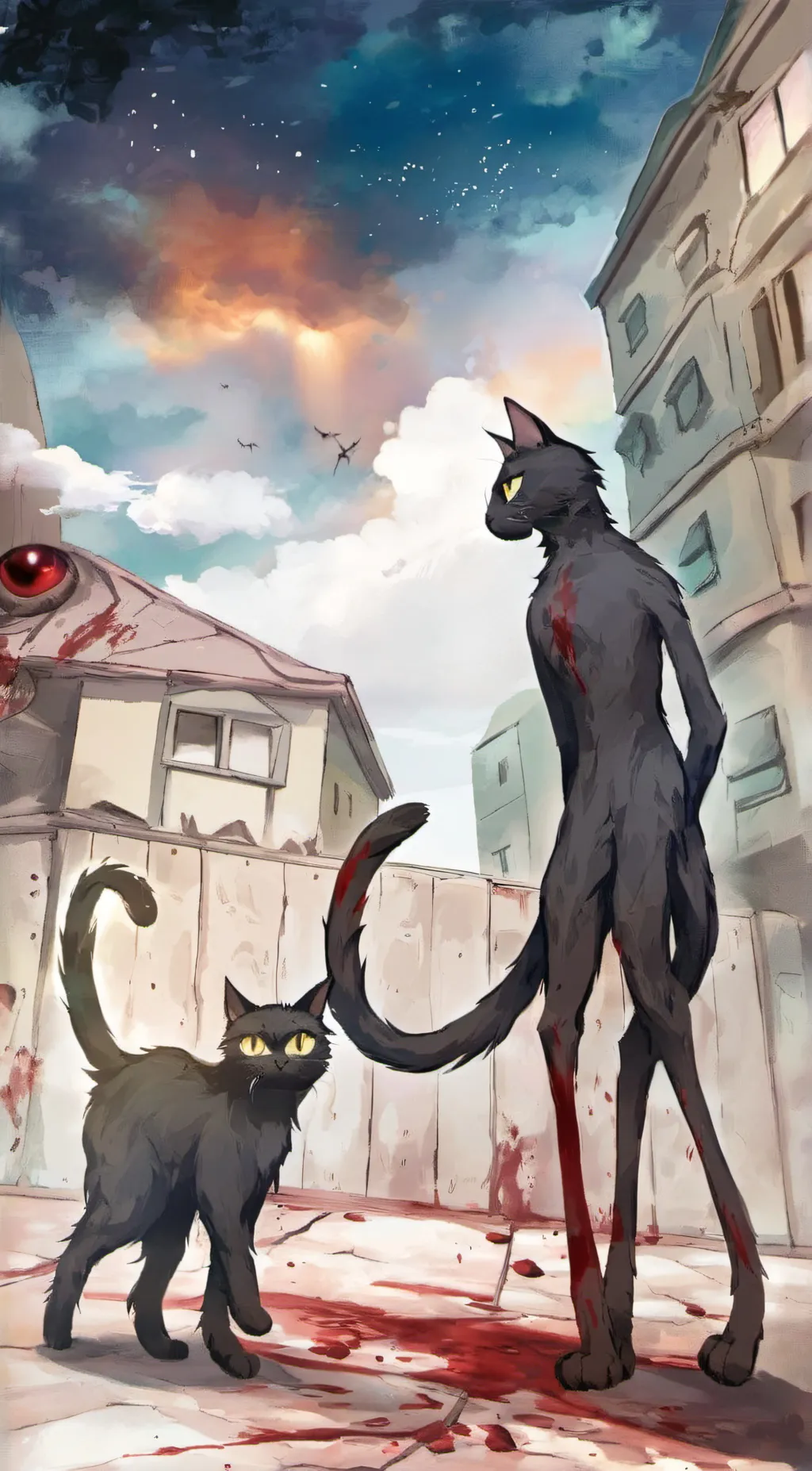 ai character: Catwalker background