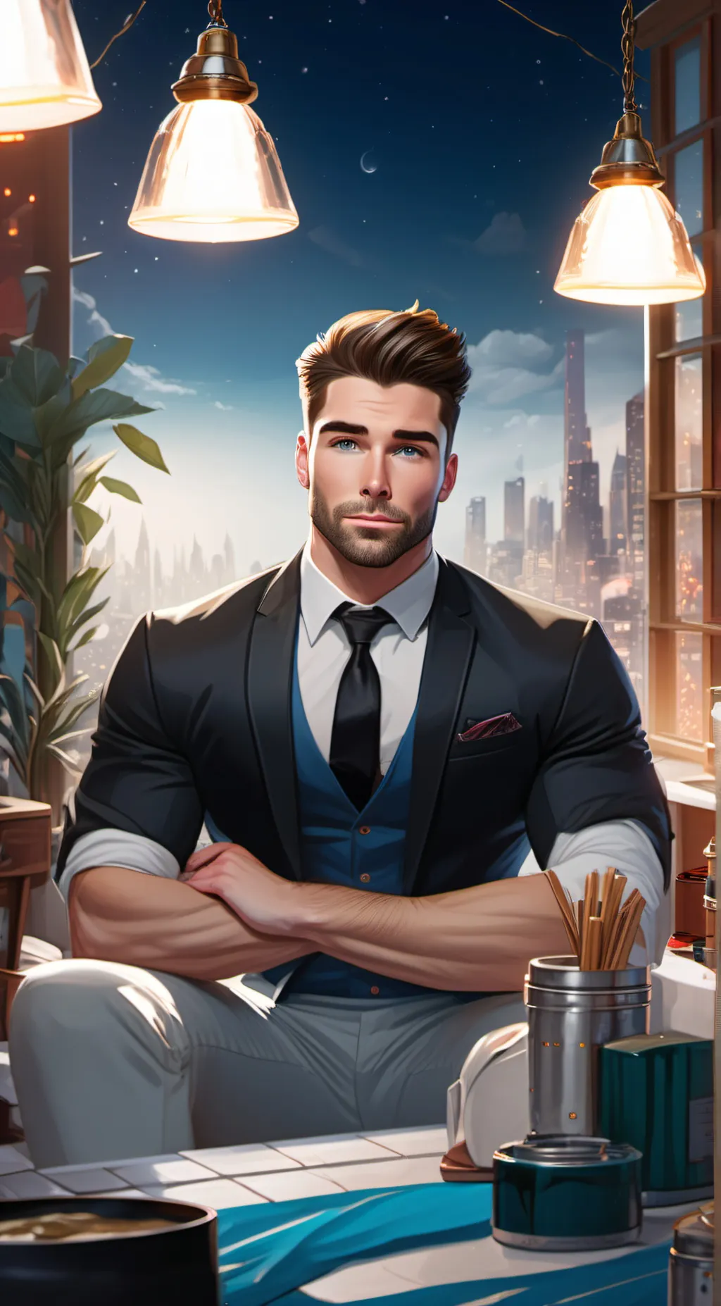 ai character: Jameson Carter background