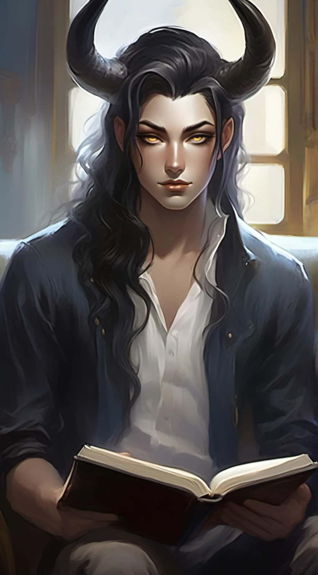 ai character: Asher Sellinite  background