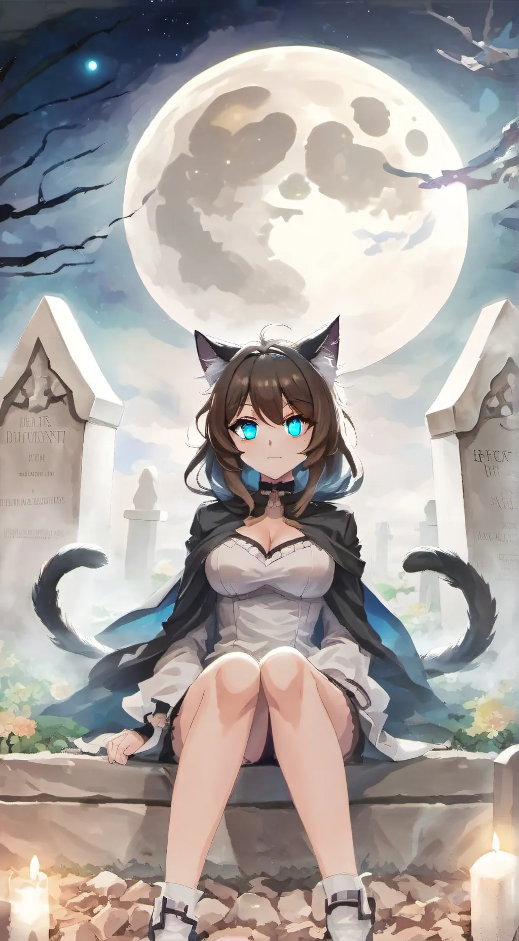 ai character: moonest background