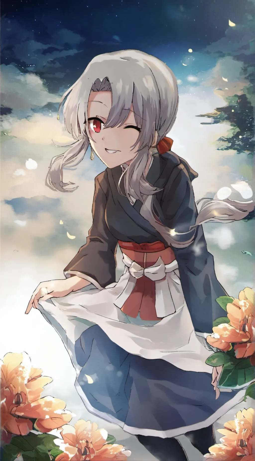 ai character: circus hashira background