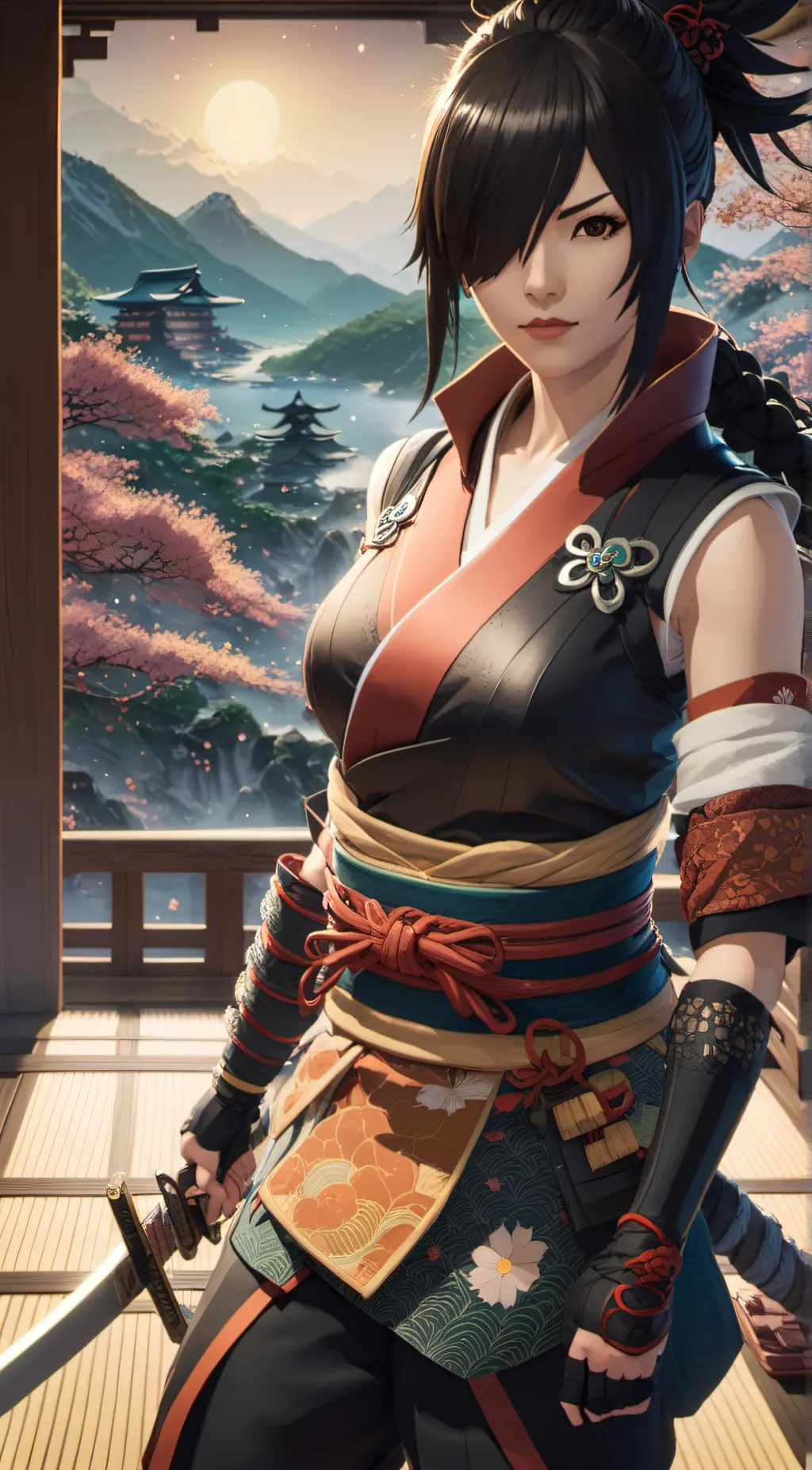 ai character: Ayame background