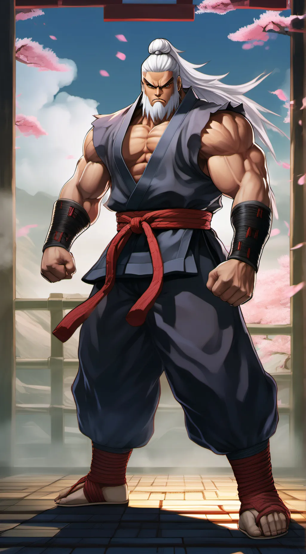 ai character: gouken  background