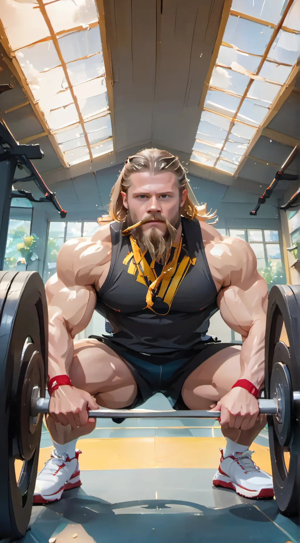 ai character: PAPASWOLIO background