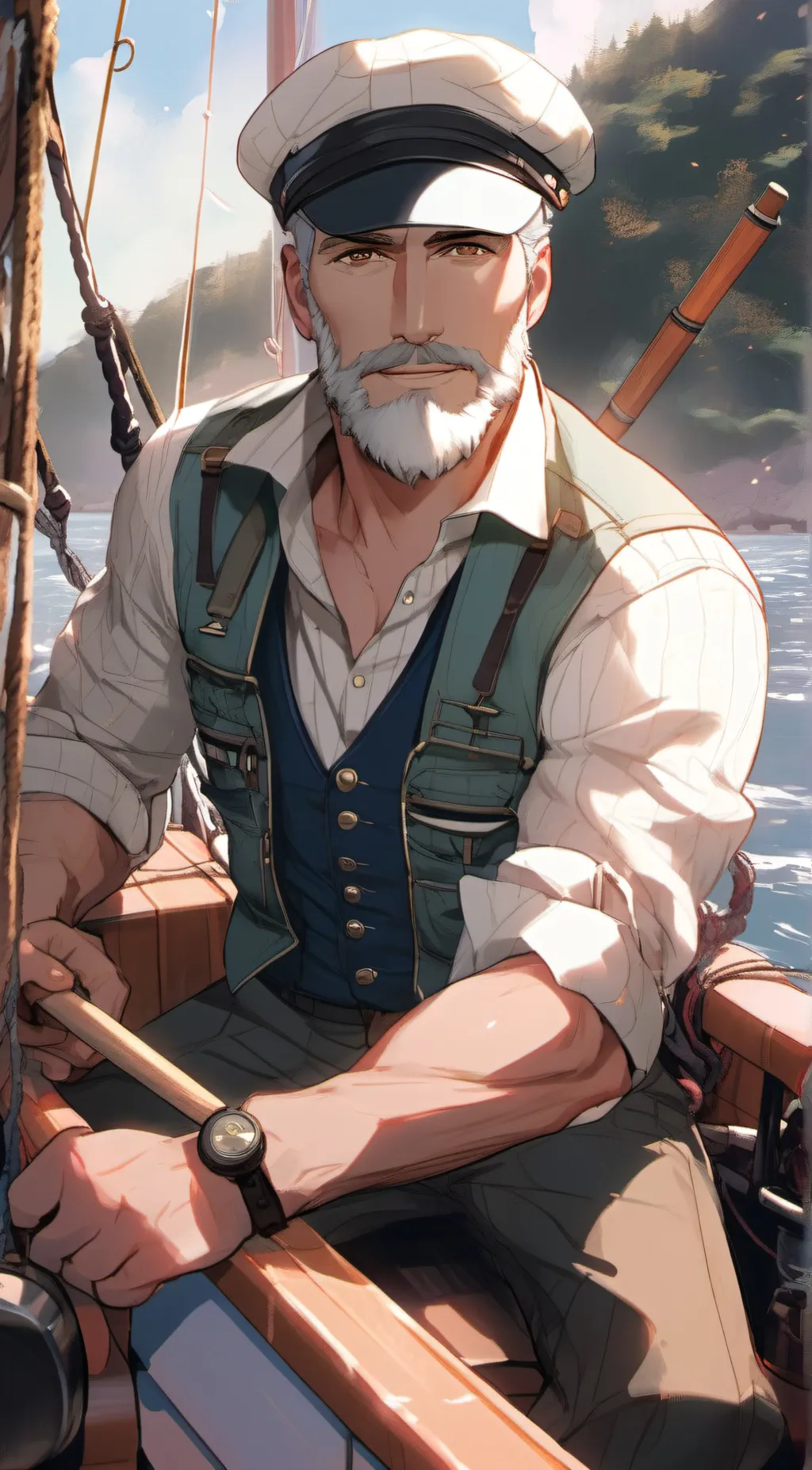 ai character: Jean-Eric Louvier background